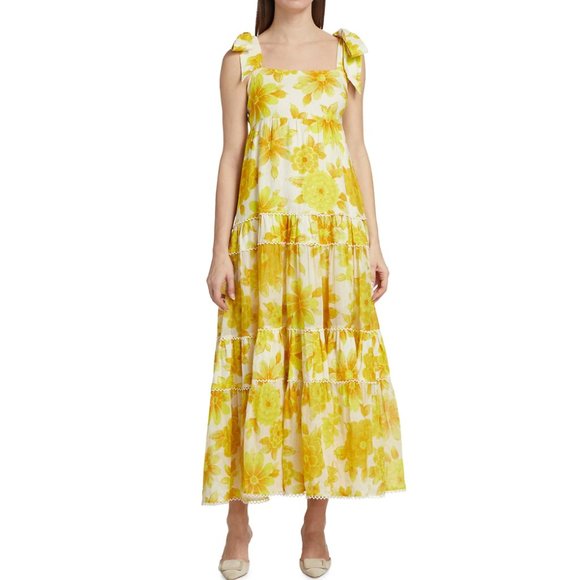 ALÉMAIS Sonny Floral Linen Sundress - Picture 3 of 5